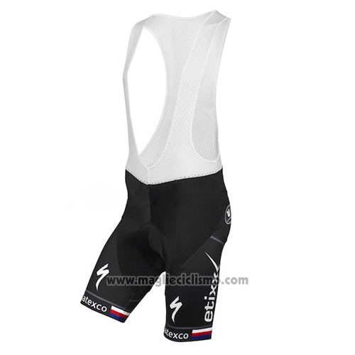 2015 Abbigliamento Ciclismo UCI Mondo Campione Lider Quick Step Nero Manica Corta e Salopette